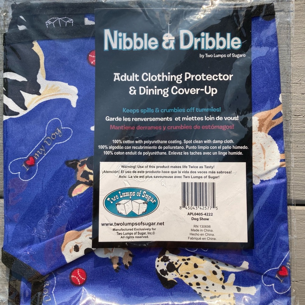 Two lumps of Sugar, Nibble and Dribble clothing protector,dining cover-up